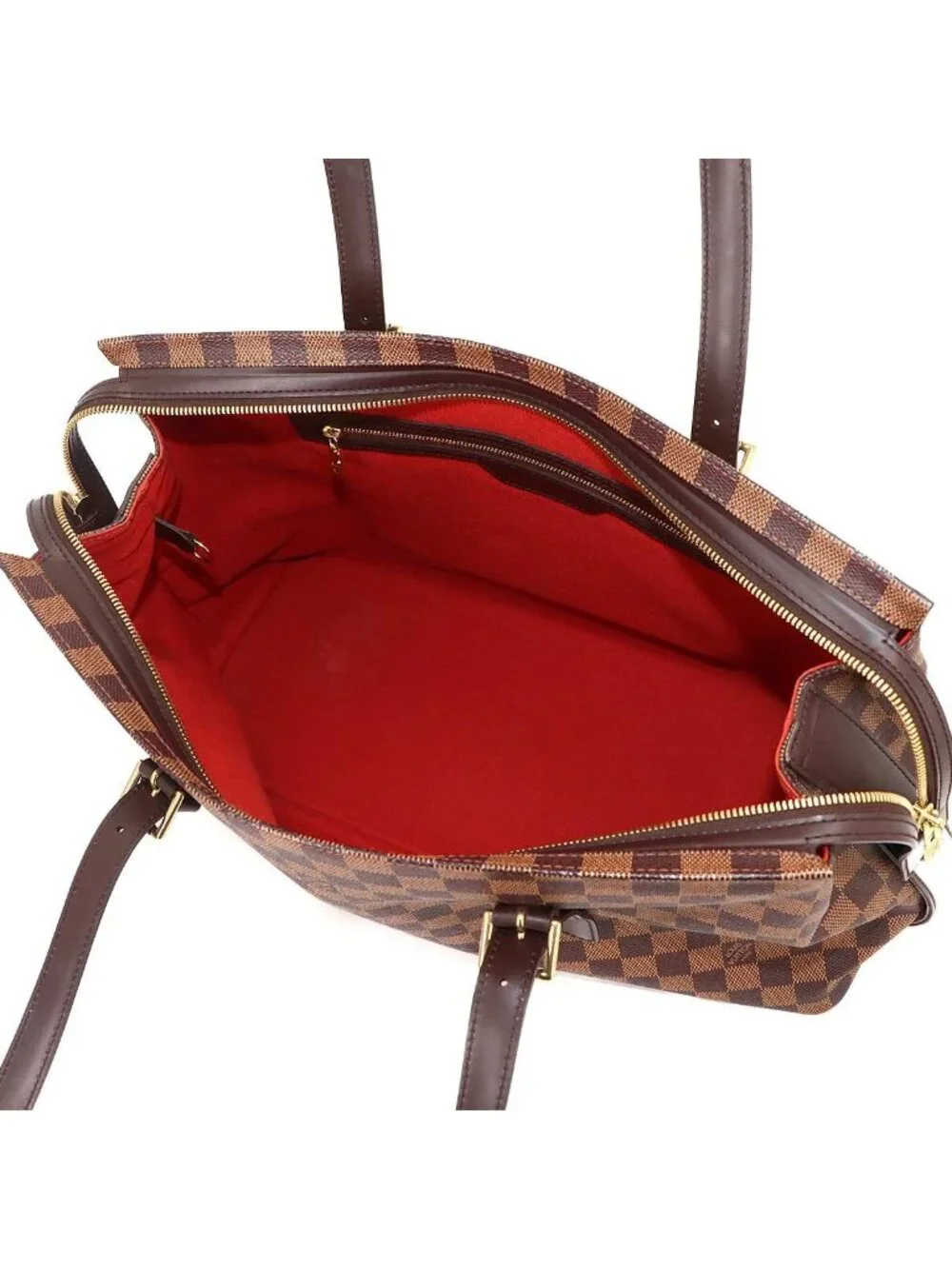 Louis Vuitton Damier Chelsea Tote Ebene Brown